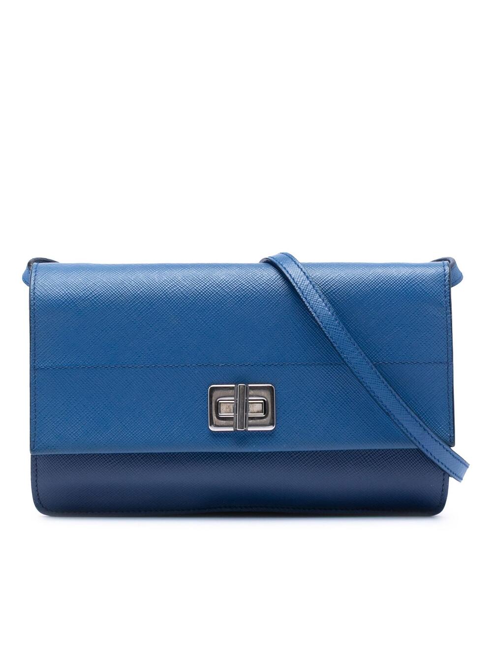 Prada Saffiano Turn Lock Wallet On #280296p45b